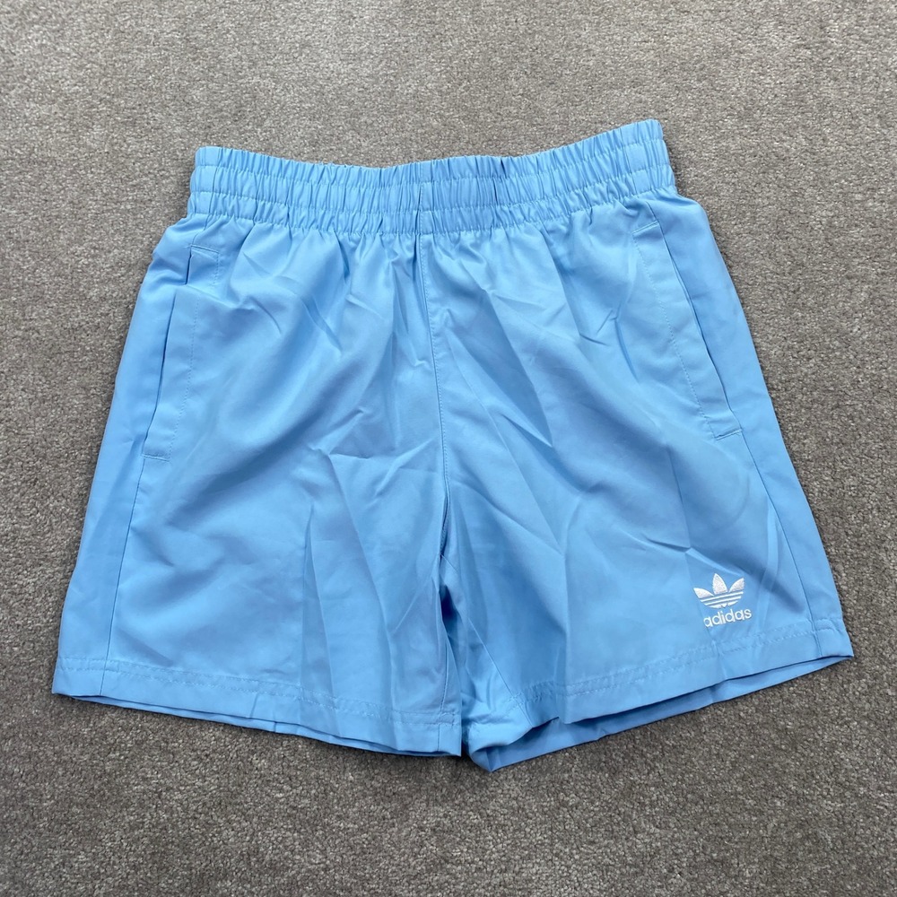 Adidas Men's Size S Swim Shorts Clear Blue White Ori Solid SH HT4413